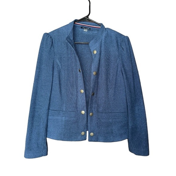 Tommy Hilfiger Open Front Jacket Navy Size 14 - Picture 3 of 13
